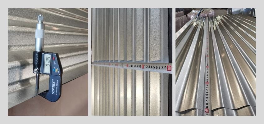 quality control Aluzinc Corrugated Roofing Tile for Wall Cladding