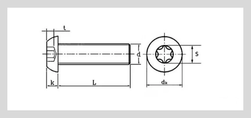 Black Hex Socket Button Head Screws details