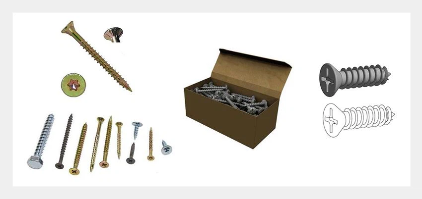 Flat Head Wood Screw details