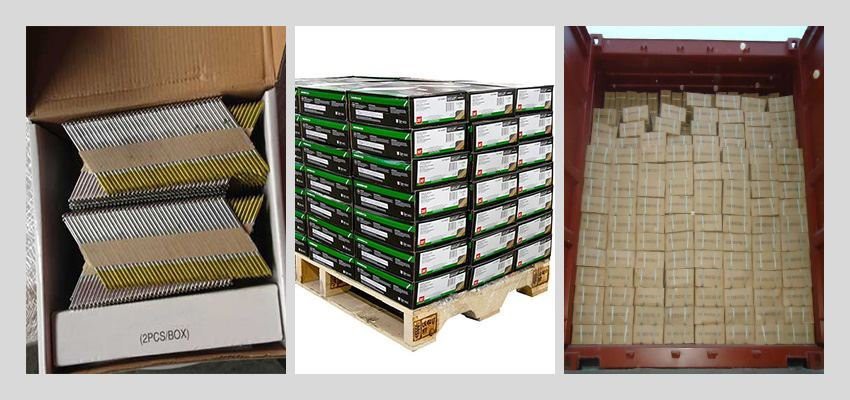 34 Degree D Head Paper Strip Nails package