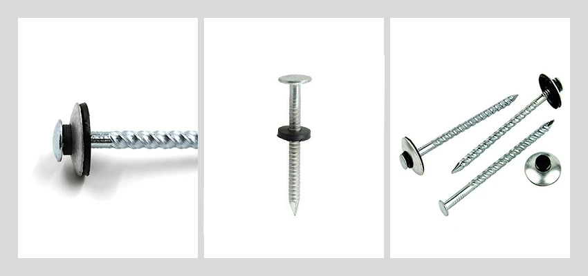Galvanized roofing screw nail with washer types