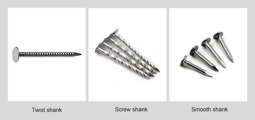 Twist Shank Felt Clout Nails types