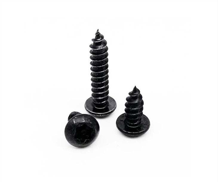 Skru Kepala Butang Torx Hitam