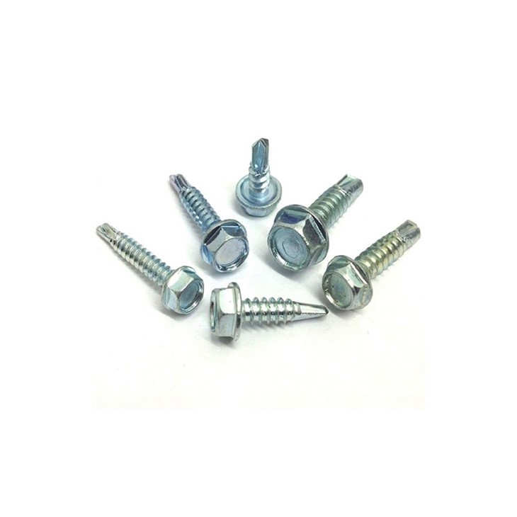 Zinc Plated Hex Head Self Drilling Screws